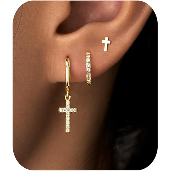 アクセサリー PREEK Cross Earrings 515XjuYIjWL._AC_AC_SY300_QL30_.jpg